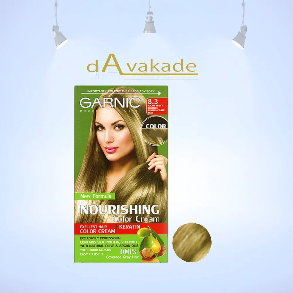 رنگ مو زنانه شماره 8.3 GARNIC گارنیک