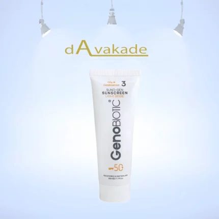کرم ضد آفتاب SPF50 پوست چرب بژ روشن ژنوبایوتیک
