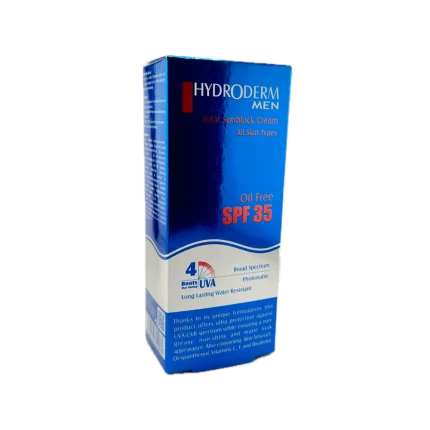 کرم ضد آفتاب اقایان SPF35 فاقد چربی HYDRODERM