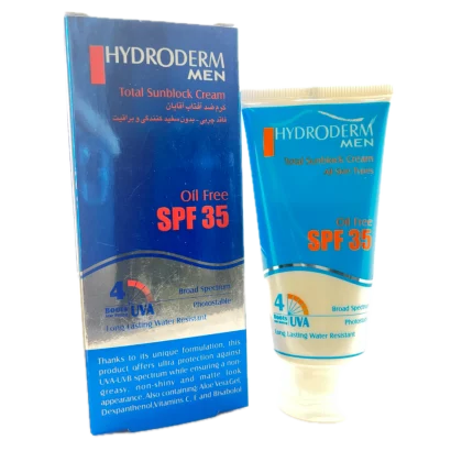 کرم ضد آفتاب اقایان SPF35 فاقد چربی HYDRODERM