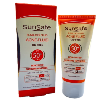 فلوئید ضد آفتاب SPF 50 فاقد چربی SunSafe