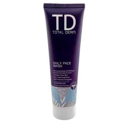 ژل شستشوی صورت پوست چربTOTAL DERM