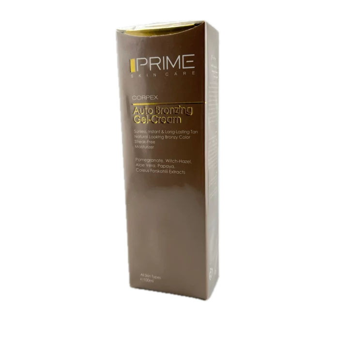 ژل کرم برنزه کننده مناسب انواع پوست Prime