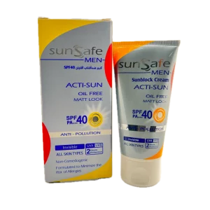 کرم ضد آفتاب آقایان SPF 40 SunSafe