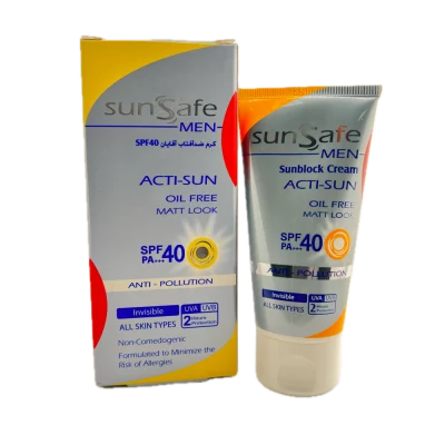 کرم ضد آفتاب آقایان SPF 40 SunSafe