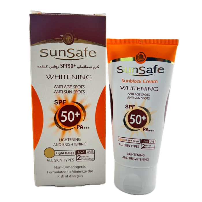 کرم ضد آفتاب روشن کننده بژ روشن SunSafe
