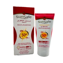 کرم ضد آفتاب ضد چروک مناسب انواع پوست بژ طبیعی SunSafe