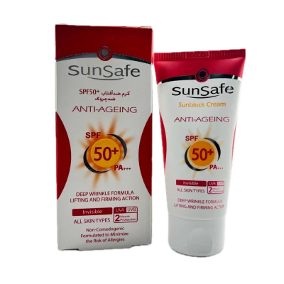 کرم ضد آفتاب ضد چروک مناسب تمامی پوست ها SunSafe