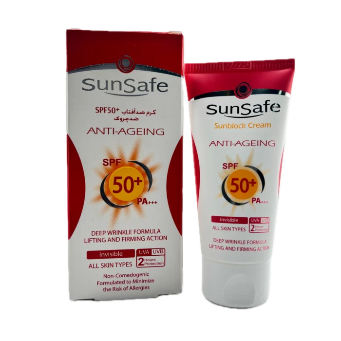 کرم ضد آفتاب ضد چروک مناسب تمامی پوست ها SunSafe