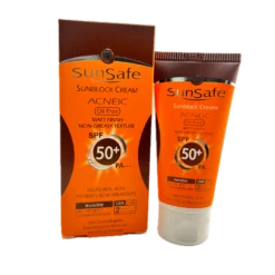 کرم ضد آفتاب فاقد چربی SPF 50 بژ روشن SunSafe