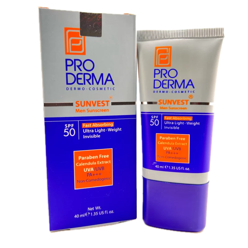 کرم ضد آفتاب فاقد چربی مخصوص آقایان SPF 50 ProDerma