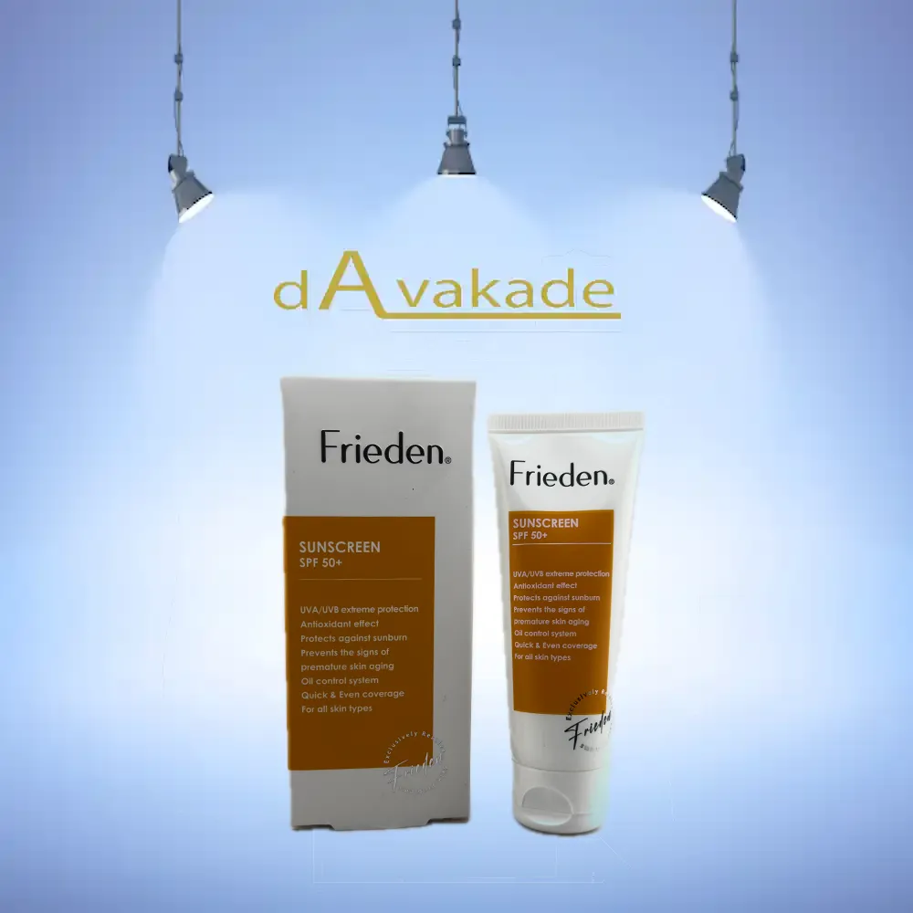 کرم ضد آفتاب فریدن بی رنگ مدل SPF50 حجم 50 میل Frieden کرم ضد آفتاب SPF50 مناسب انواع پوست