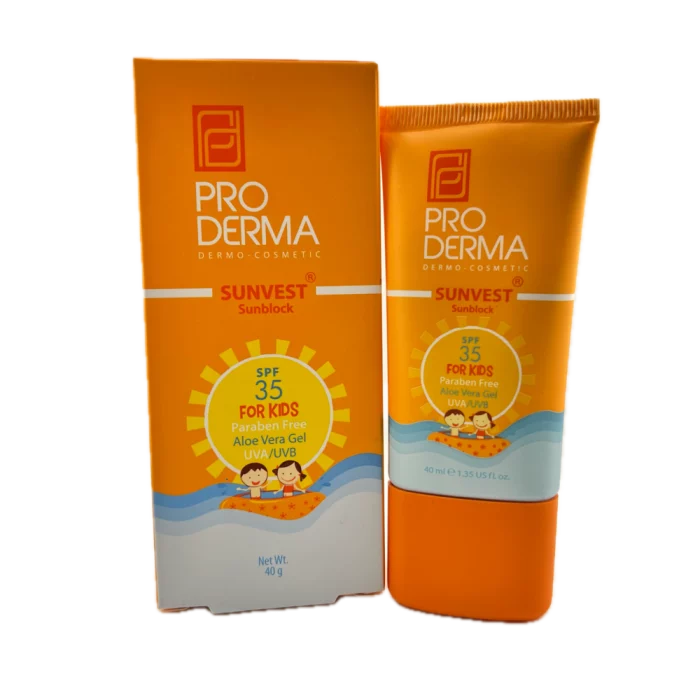 کرم ضد آفتاب کودکان فاقد جاذب شیمیایی SPF35 ProDerma