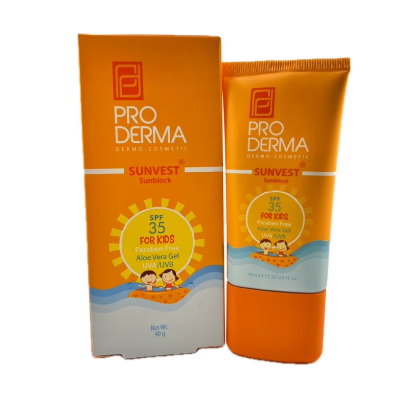 کرم ضد آفتاب کودکان فاقد جاذب شیمیایی SPF35 ProDerma