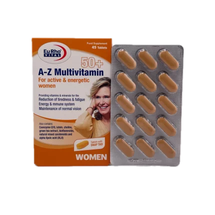 قرص A Z مولتی ویتامین بالای 50 سال بانوان یوروویتال EuRho VITAL