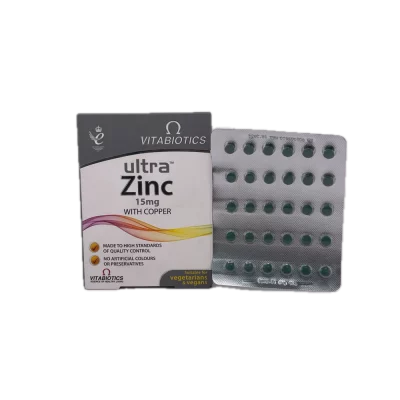 قرص اولترا زینک 15 میلی گرم ویتابیوتیکس Vitabiotics 60 عدد