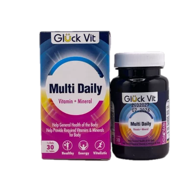 مکمل مولتی ویتامین بسته 30 عدد دیلی گلوک Gluck Vit