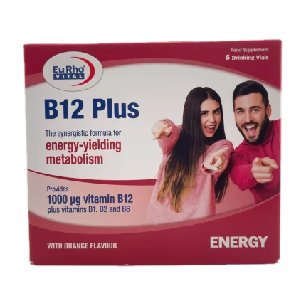 ویال خوراکی ویتامین B12 پلاس یوروویتال Eurho Vital بسته 6