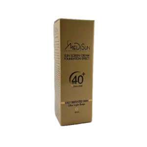 167) کرم ضد آفتاب بژ خیلی روشن SPF 40 مناسب برای پوست حساس و چرب MediSun