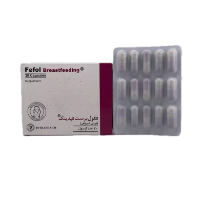 کپسول ففول برست فیدینگ اینترافارم interapharm بسته 30 عددی