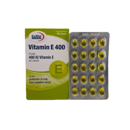 کپسول ژلاتینی ویتامین E 400 واحدی یوروویتال EuRho VITAL