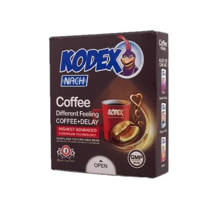 کاندوم قهوه کدکس مدل Coffee Kodex بسته 3 عددی