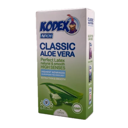 کاندوم نازک کلاسیک آلوئه ورا کدکس Kodex 12 عددی