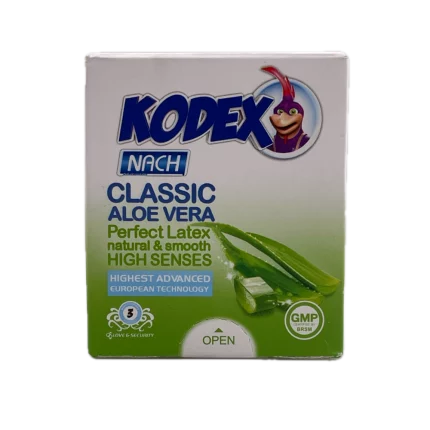 کاندوم نازک کلاسیک آلوئه ورا کدکس Kodex 3عددی