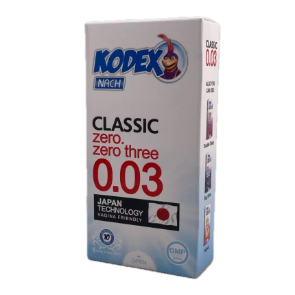 کاندوم ناچ کدکس مدل 0.03 Kodex بسته 10 عددی