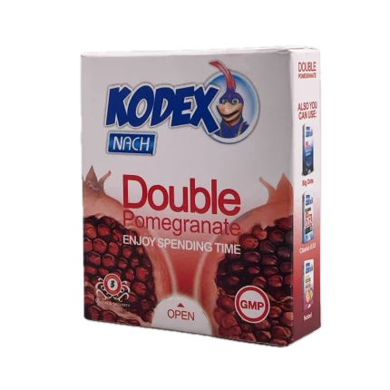 کاندوم کدکس مدل Double Pomegranate Kodex بسته 3 عددی