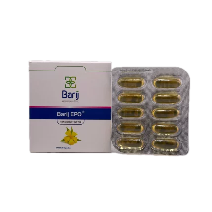 کپسول نرم ای پی اُ روغن گل مغربی 1000 میلی گرم باریج اسانس 30 عددی