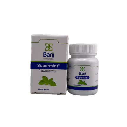 کپسول نرم سوپرمینت 20 میلی گرمی باریج اسانس 30 عددی