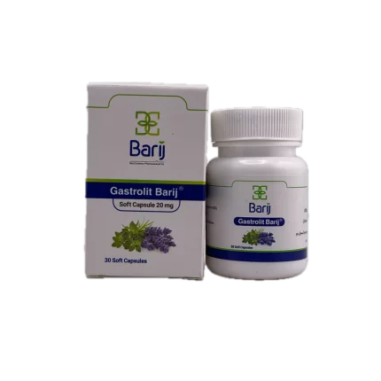 کپسول نرم گاسترولیت 20 میلی گرم باریج اسانس 30 عددی