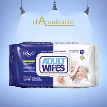 دستمال مرطوب پاک کننده بزرگسال دافی DAFI
