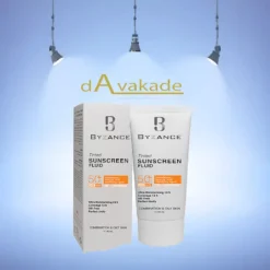 فلوئید ضد آفتاب پوست چرب 10 لایت بژ SPF50 بیزانس BYZANCE