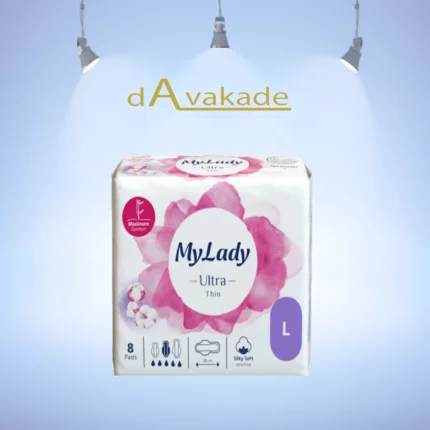 نوار بهداشتی الترا نرم ابریشمی سایز L مای لیدی