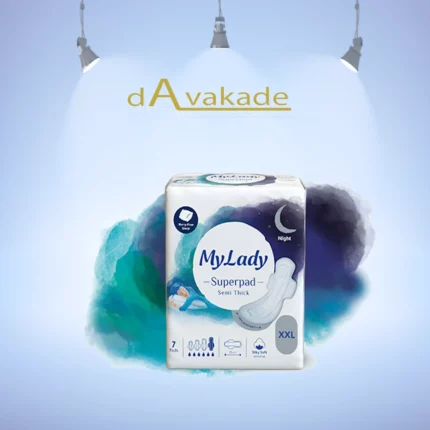 نوار بهداشتی مکسی نیمه ضخیم سایز XXL کتان مای لیدی