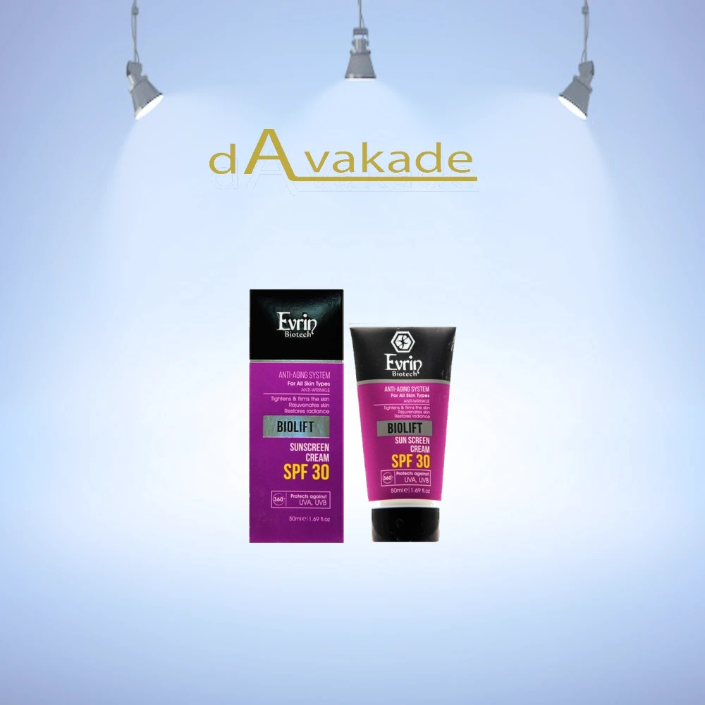کرم ضد آفتاب SPF30 پوست دارای چروک اورین EVRIN