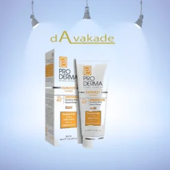 کرم ضدآفتاب SPF40+ سان وست پوست حساس رنگ طبیعی پرودرما PRODERMA