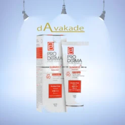 کرم ضدآفتاب SPF90+ سان وست ضد چروک بژ طبیعی پرودرما PRODERMA