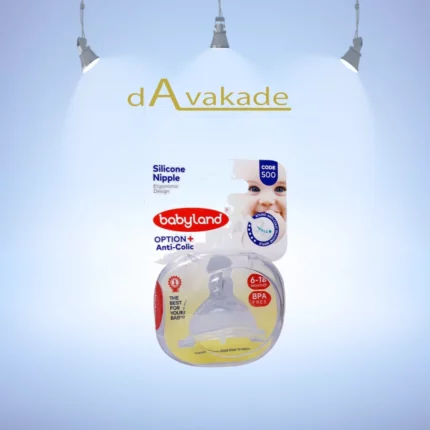 BABY LAND سر شیشه دهانه عریض فندقی 500