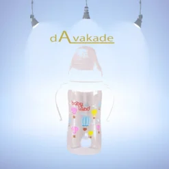 BABY LAND شیشه شیر PP ضدنفخ دهانه عریض 300میل 357