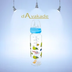 BABY LAND شیشه شیرخوری فندقی 240 میل پیرکس 519