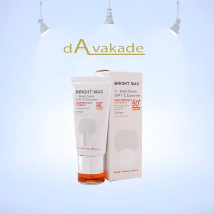BRIGHT MAX کرم ضد آفتاب ویتامین سی SPF50 نچرال بژ