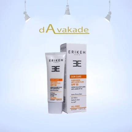 ERIKEH فلوئید ضد آفتاب SPF50 بی رنگ فاقد چربی