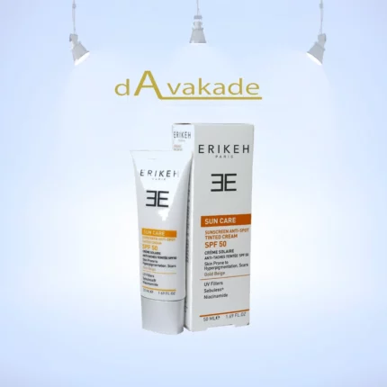 ERIKEH کرم ضد آفتاب SPF50 فاقد چربی گلد بژ