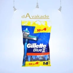 GILLETTE خودتراش پفکی چهارده عددی BLUE 2