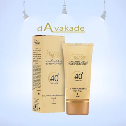 MEDISUN کرم ضد آفتاب SPF40 انواع پوست بژ خیلی روشن