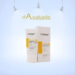 VITALAYER فلوئید ضد آفتاب SPF50+ ویتامین C بژ طبیعی