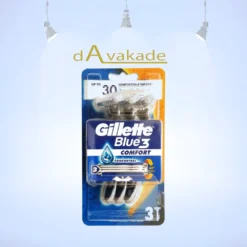 خودتراش سه لبه 3 عددی کارتی کامفورت ژیلت GILLETTE COMFORT 3 BLUE